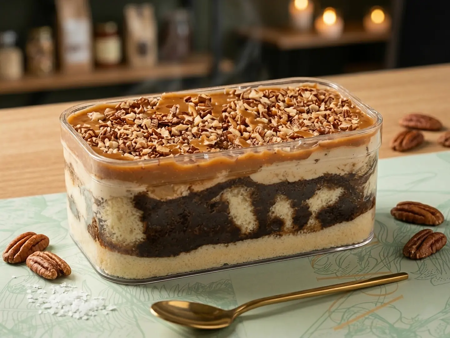 كيكة البيكان كرميل