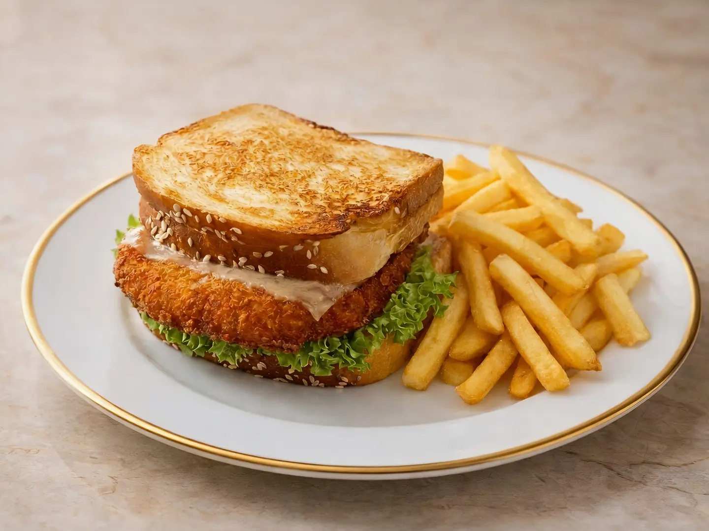 ساندوتش كرسبي الدجاج