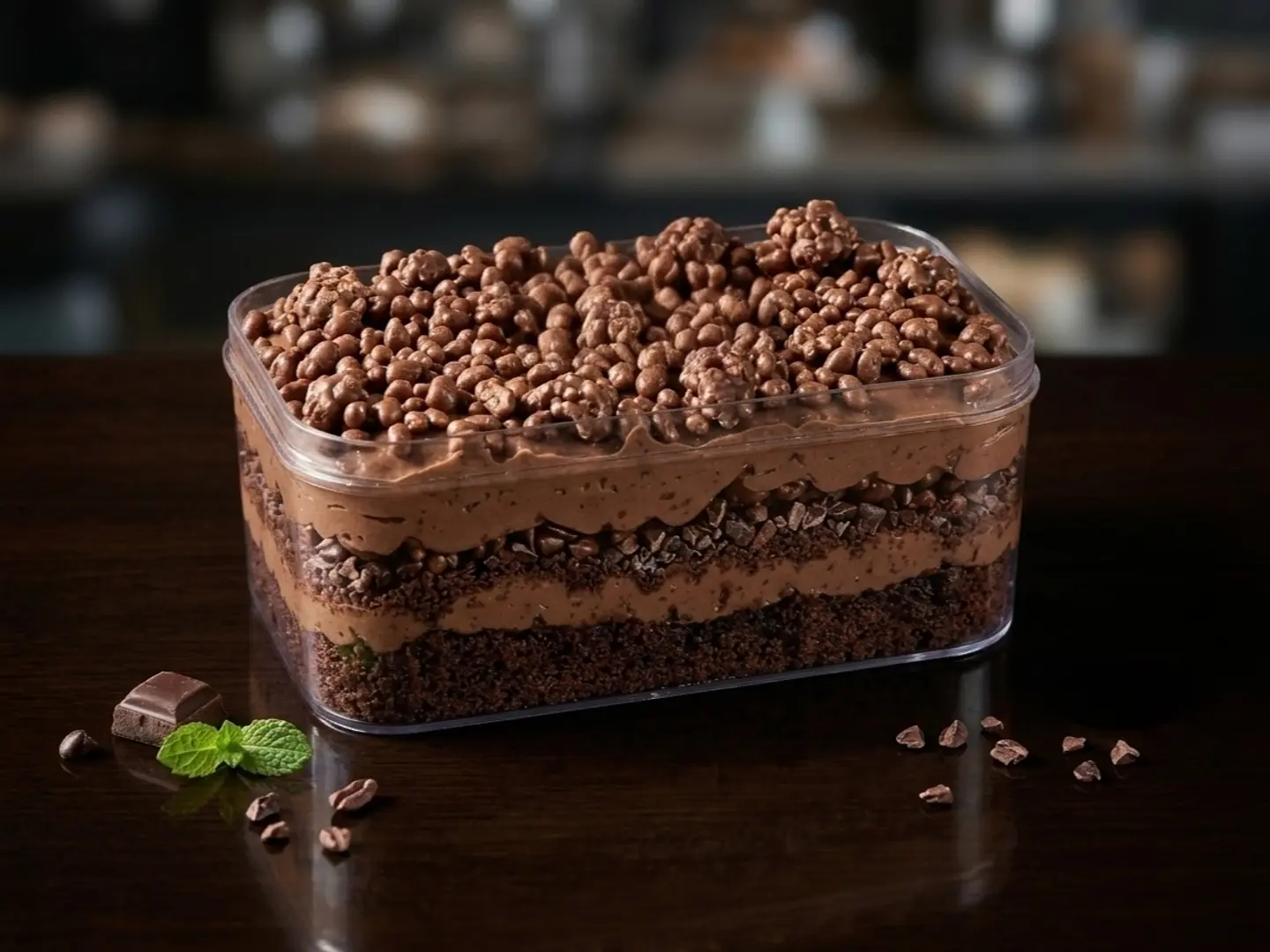 كيكة الشوكولاتة المقرمشة