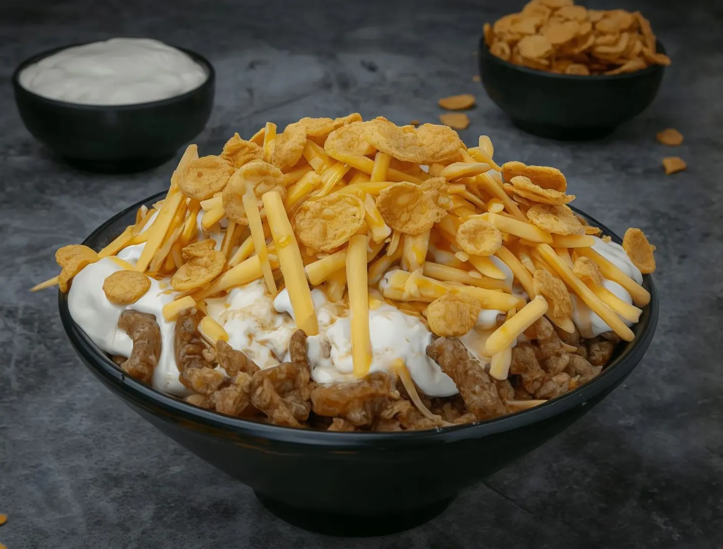 معصوب بالقشطة مع كورن فليكس