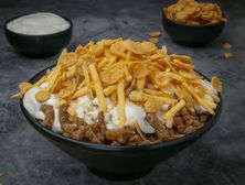 معصوب بالقشطة مع كورن فليكس