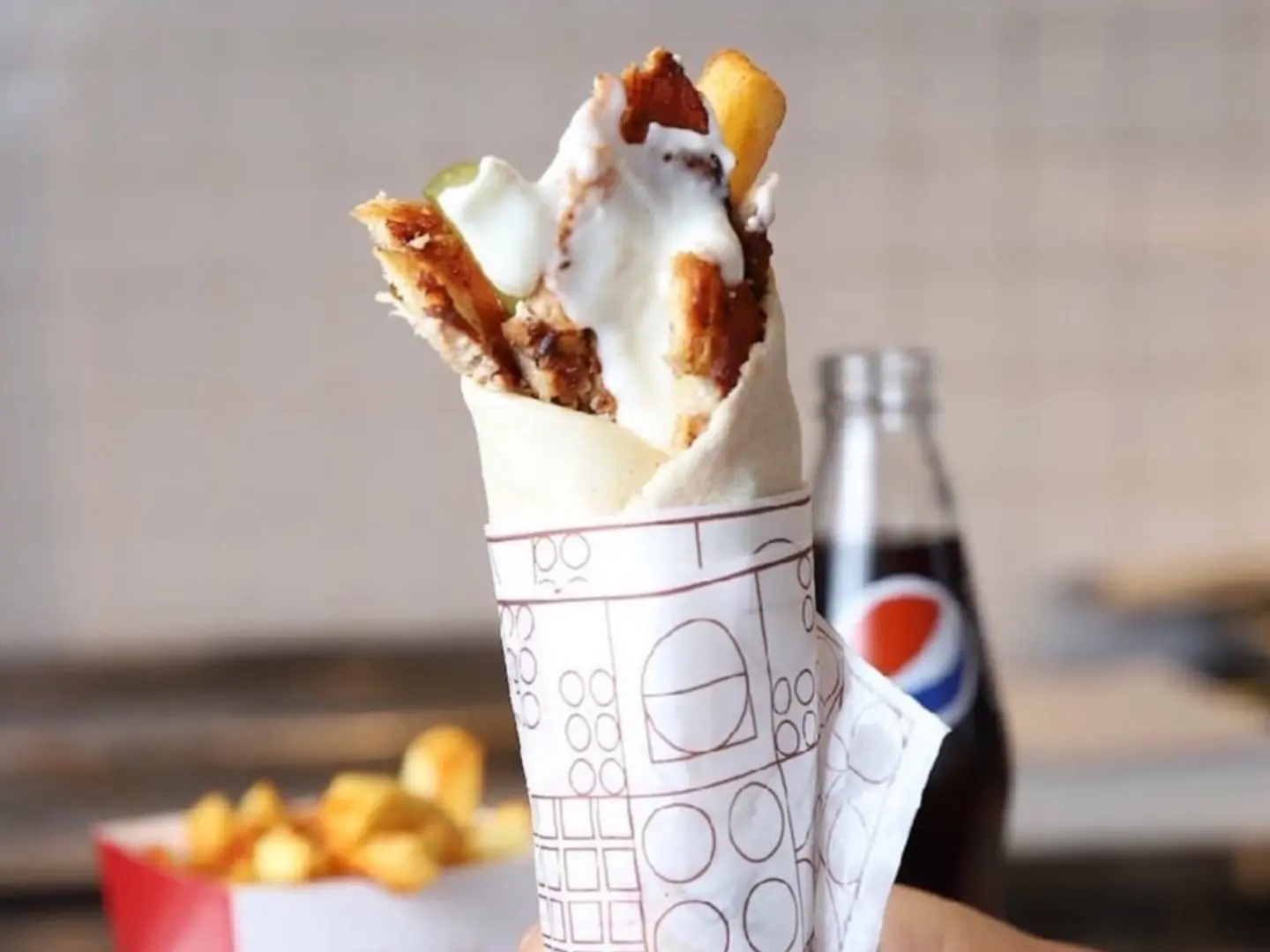 Small Shawarma, Plain Bread
