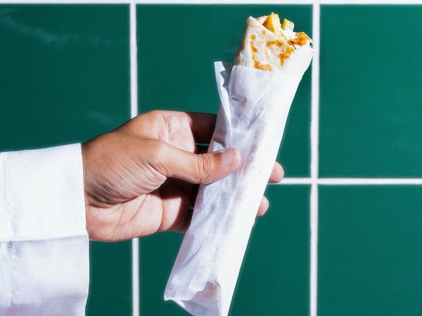 شاورما صغير خبز تورتيلا