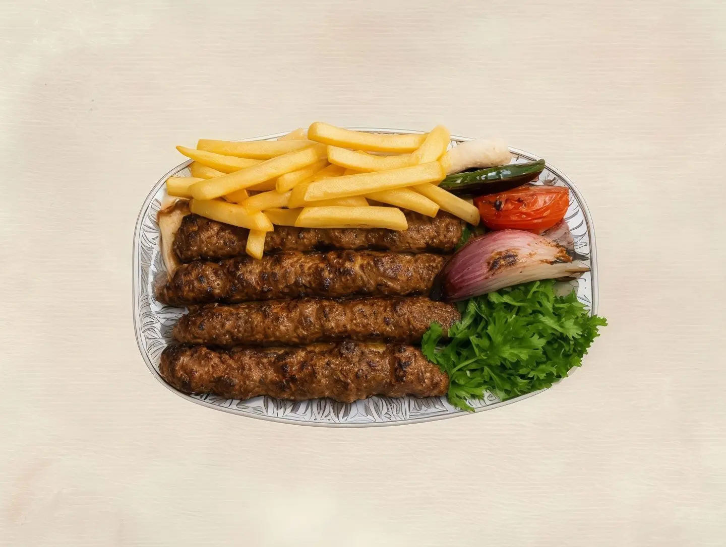 Meat Kebab Dish - Small Meat Kebab Dish
