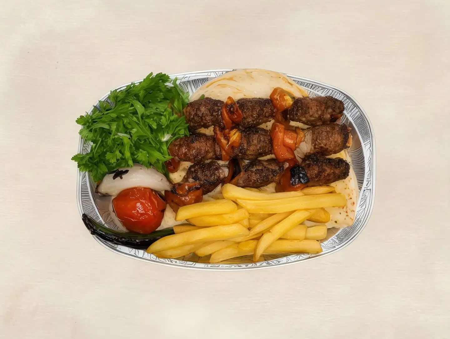 Moroccan Kebab Dish - Small Moroccan Kebab Dish