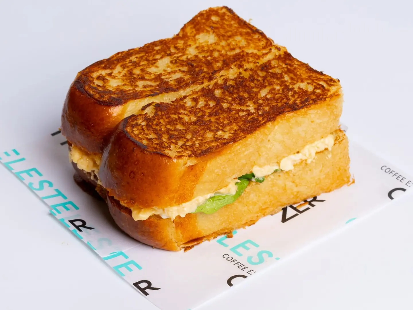 Brioche Scrambled Egg With Pesto