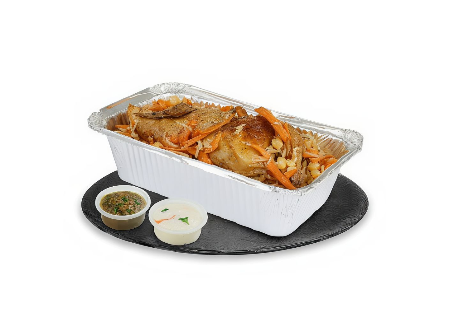 نص حبة دجاج ارز بخاري