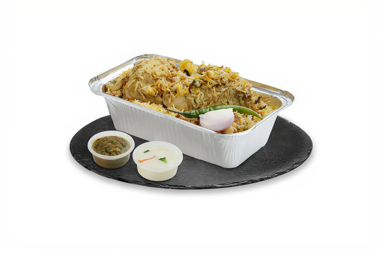 Half A Chicken Biryani With Rice
