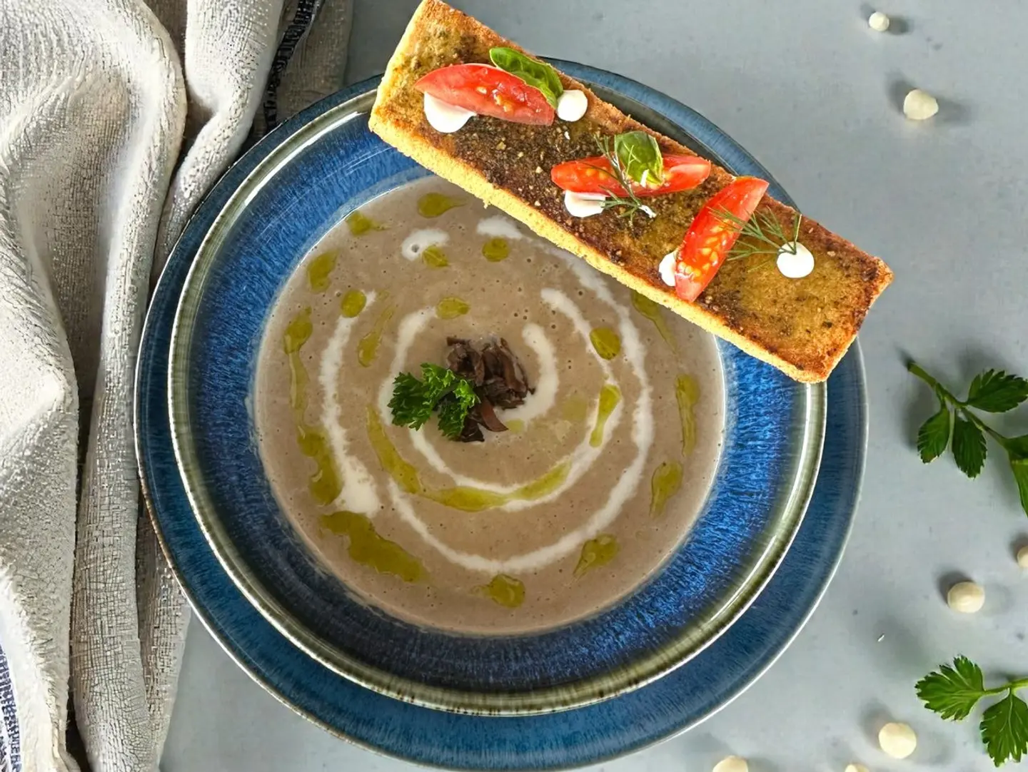شوربة الفطر بالكريمة