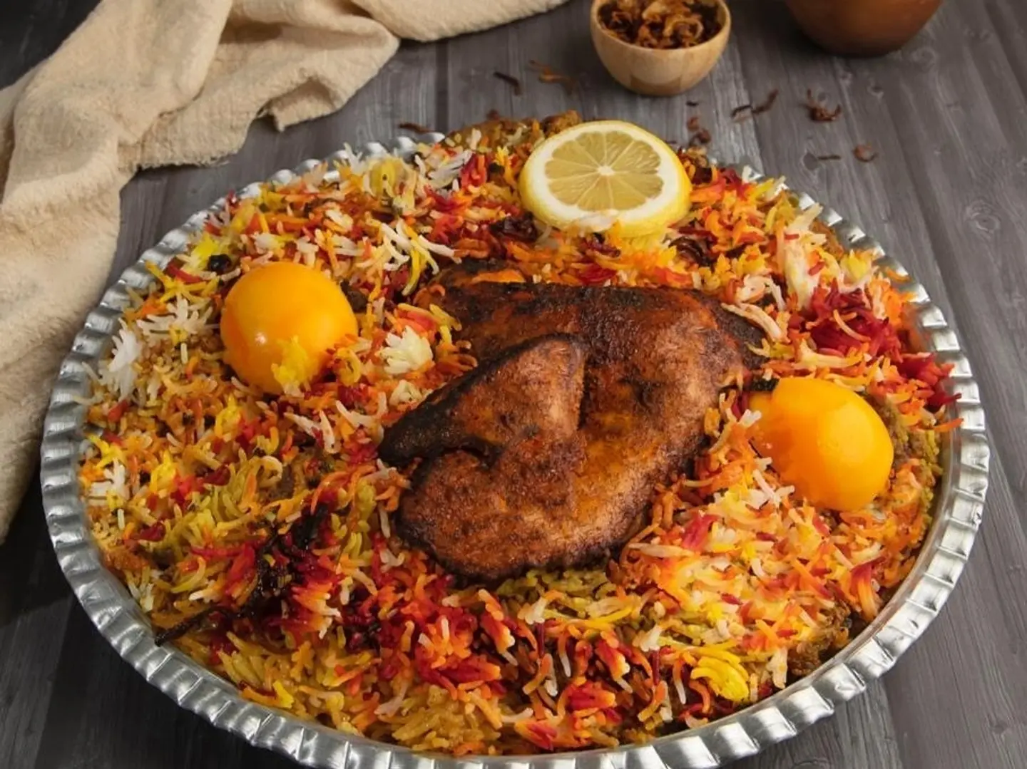 برياني دجاج حيدر اباد - نصف حبة (بارد)