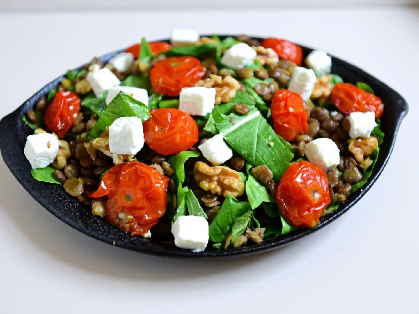 Lentil Salad With Marinated Tomatoes