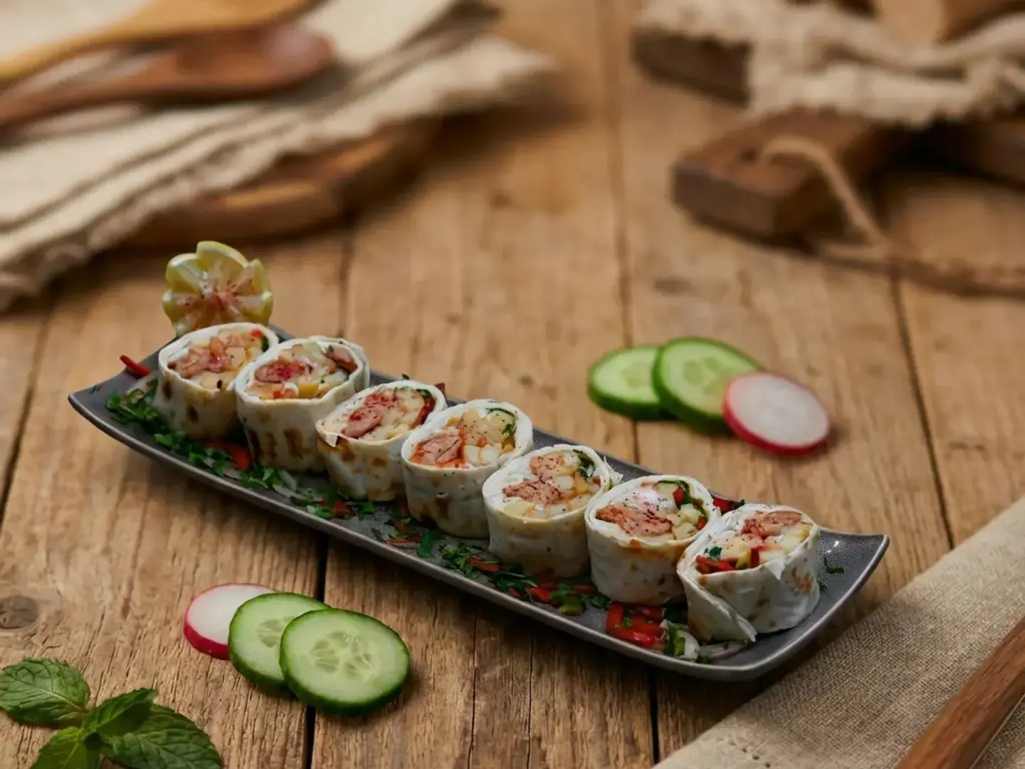 ساندويتش أوصال لحم