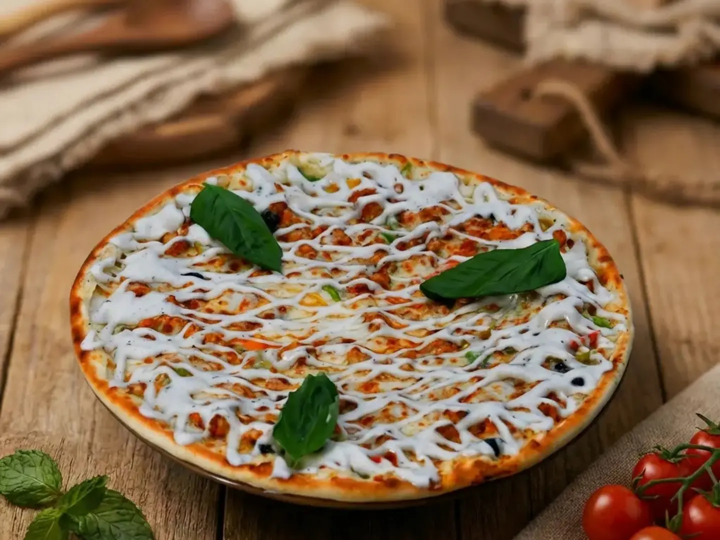 بيتزا دجاج رانش