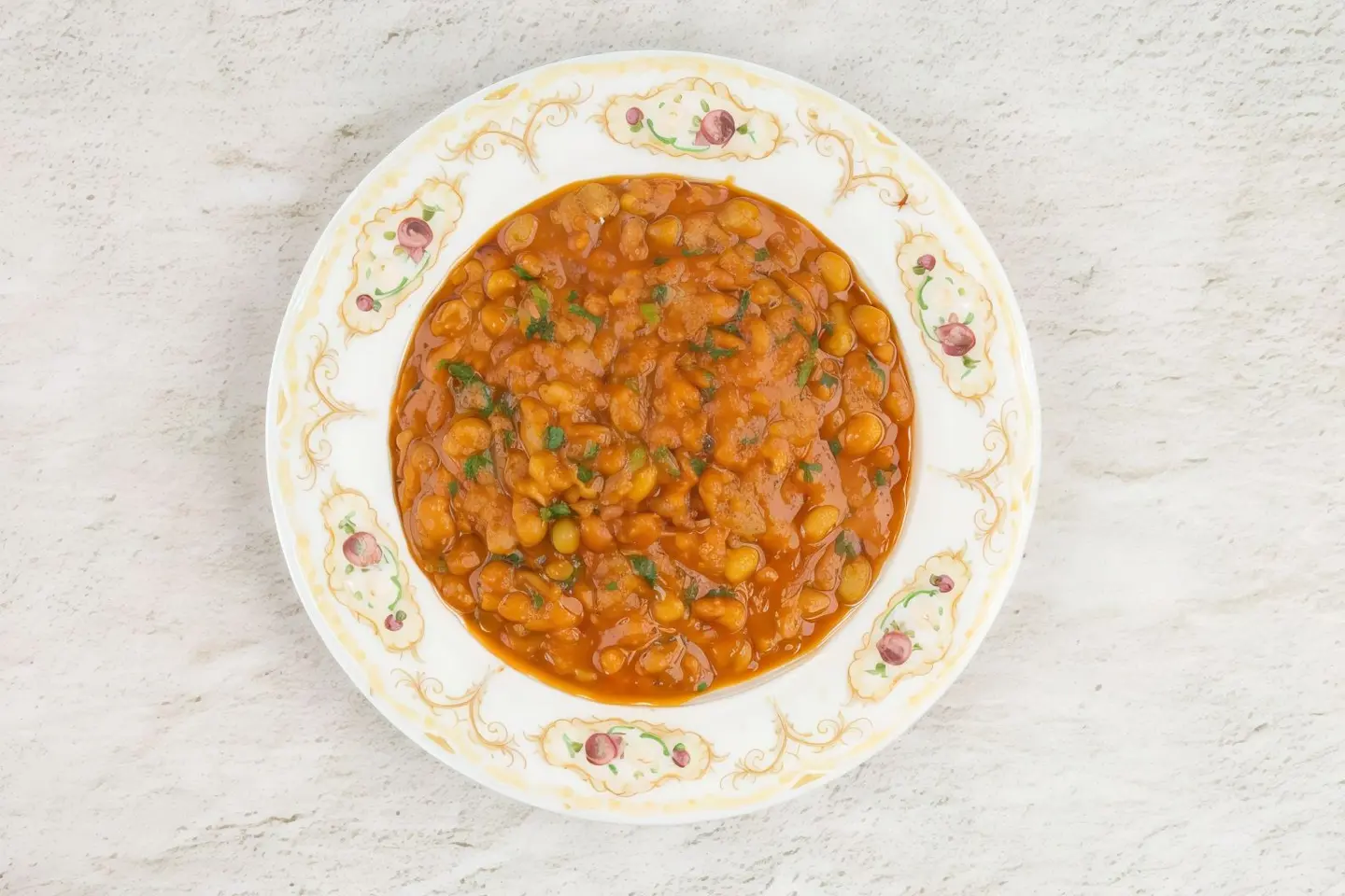 Beans Plate With Eggs