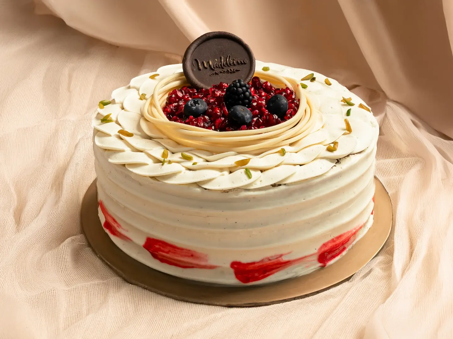 Pomegranate Pistachio Cake - Big