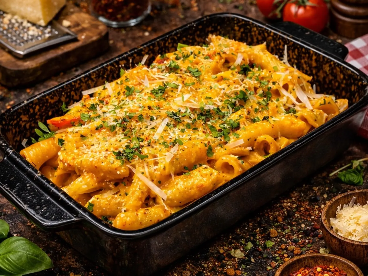 المعكرونة الوردية