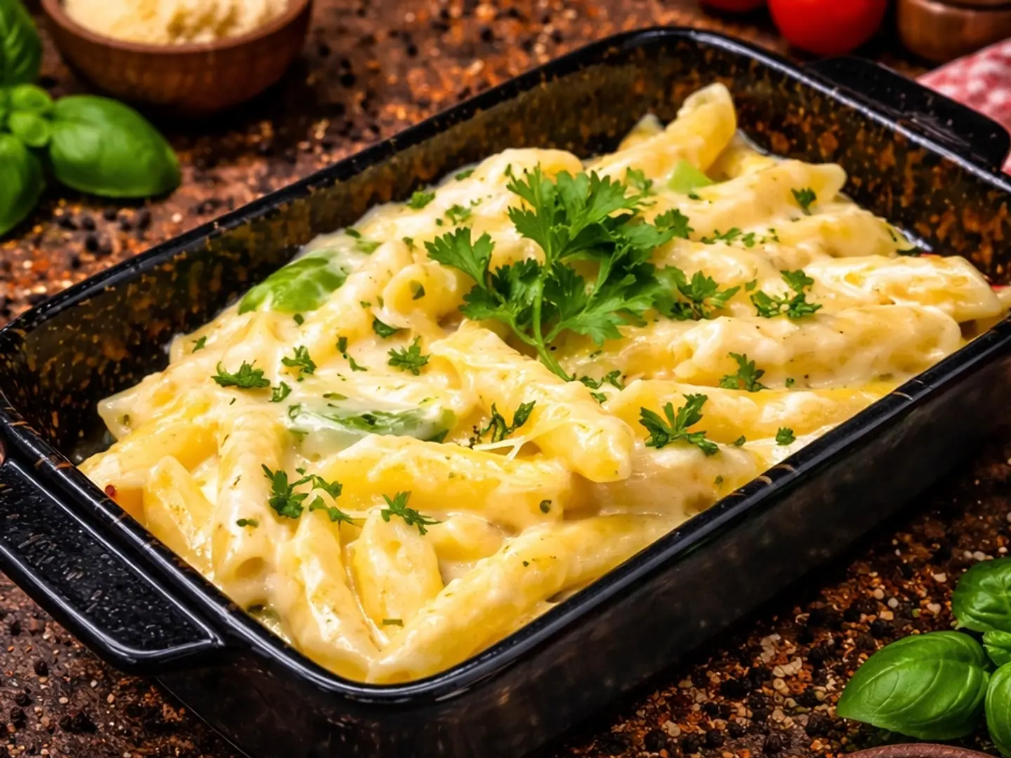 المعكرونة البيضاء