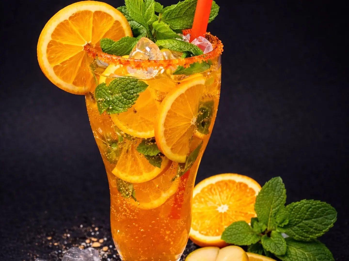 موخيتو البرتقال بالنعناع