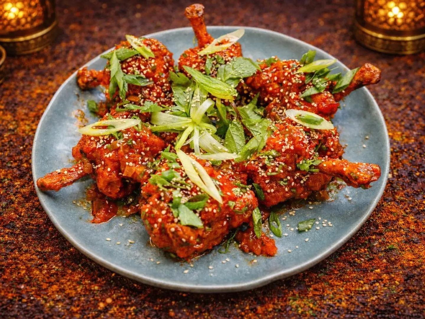 دجاج لولي بوب بالسمسم