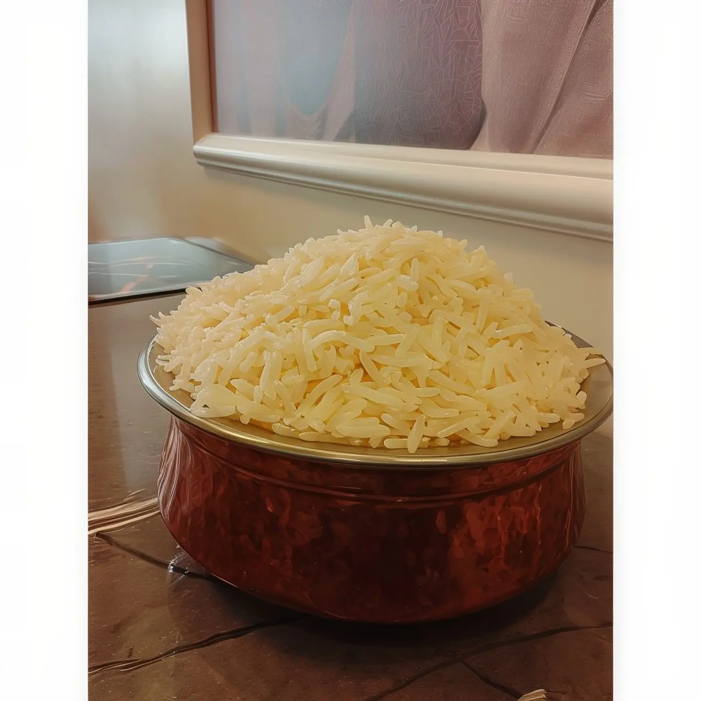 الأرز على البخار