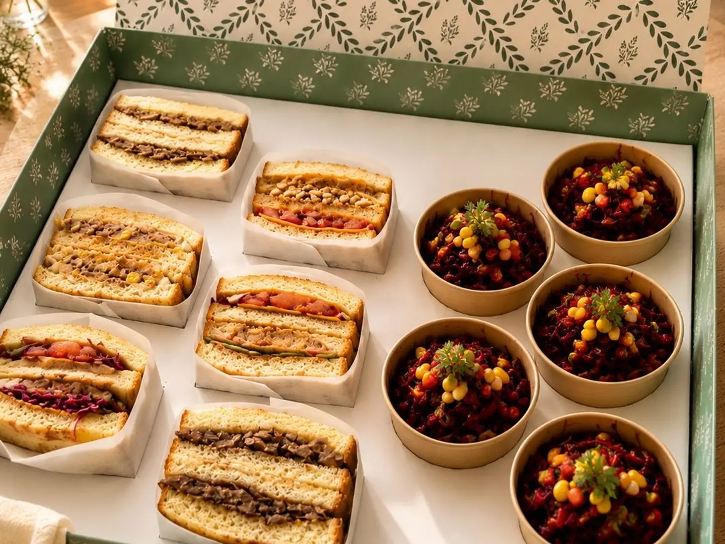 Brioche And Salad Sandwich Box