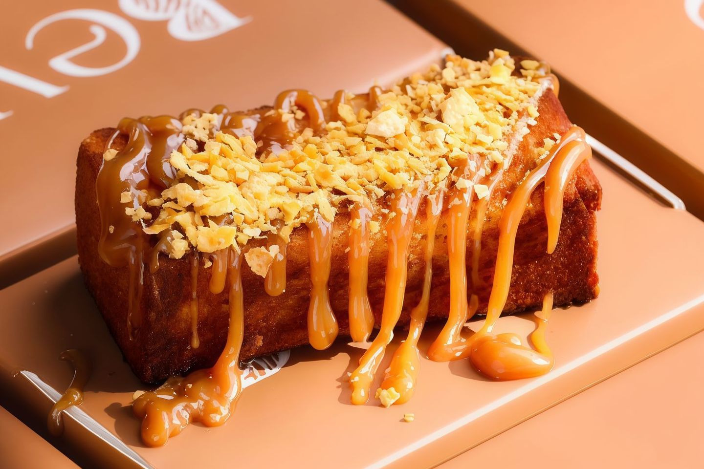 French Toast With Cream - Caramel