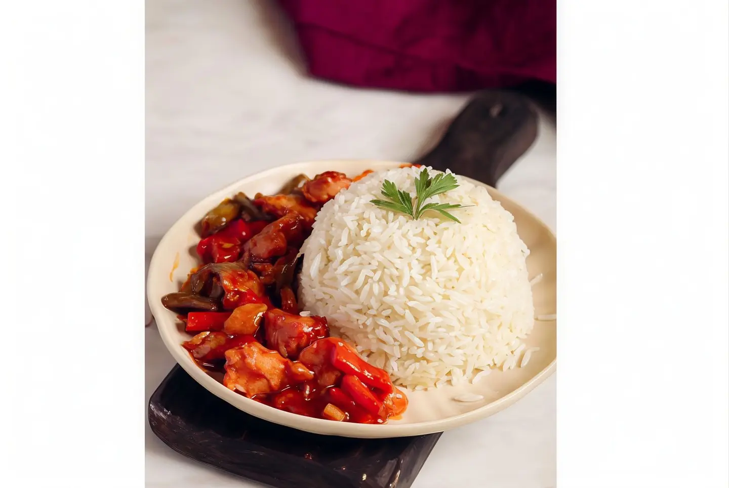 دجاج صيني مع الأرز