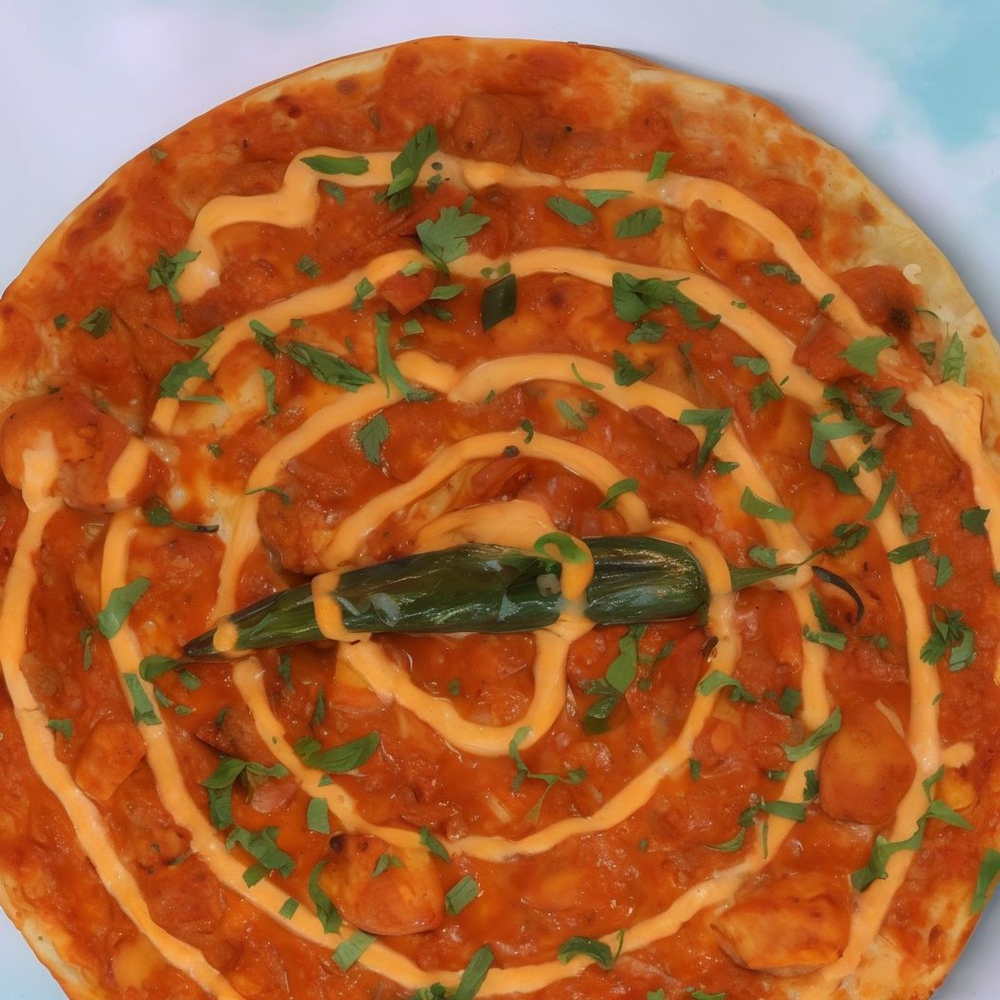 Chicken Masala Pizza