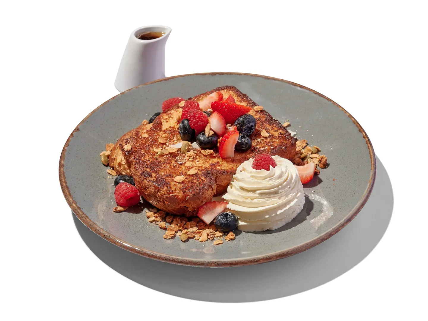Fresh Berries French Toast N Maple Syrup