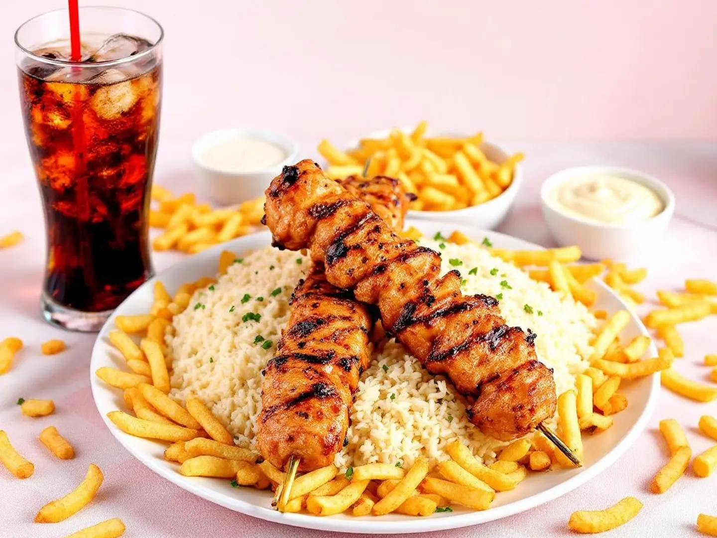 كمبو كباب دجاج