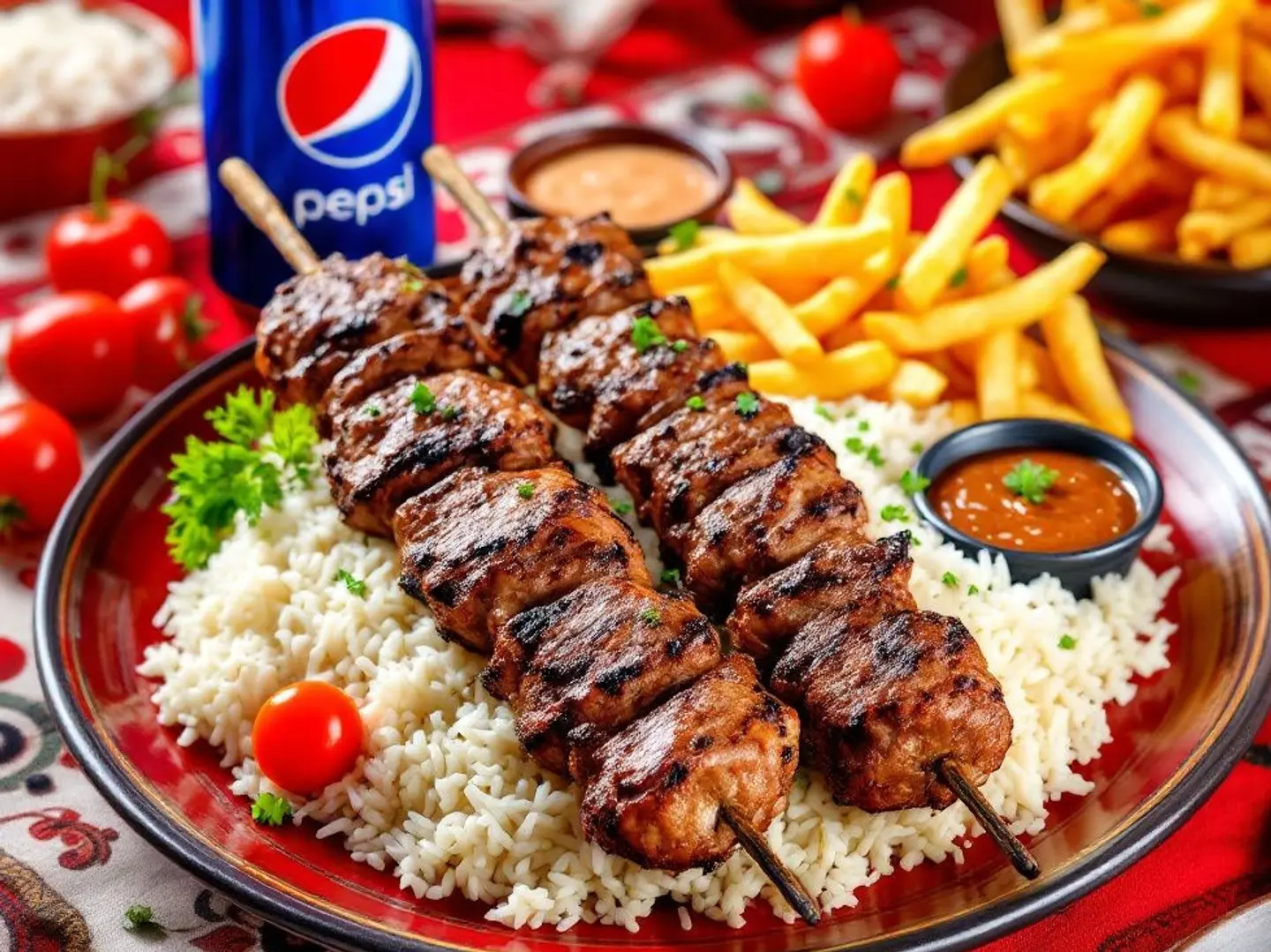 كمبو كباب لحم