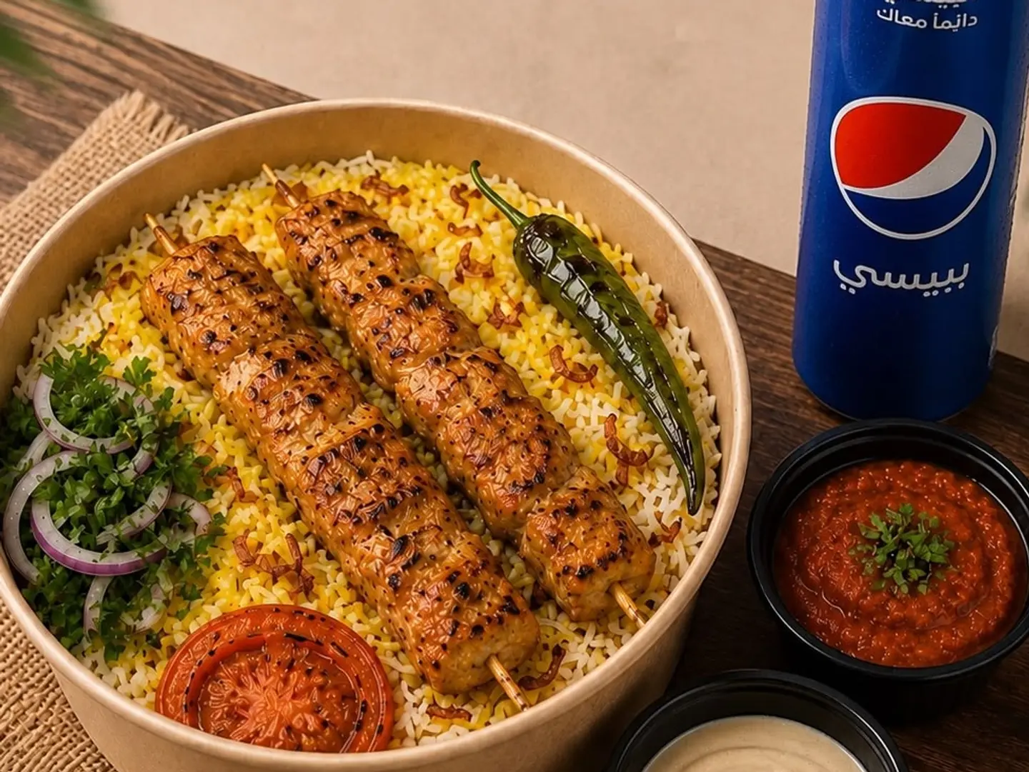 كمبو كباب دجاج