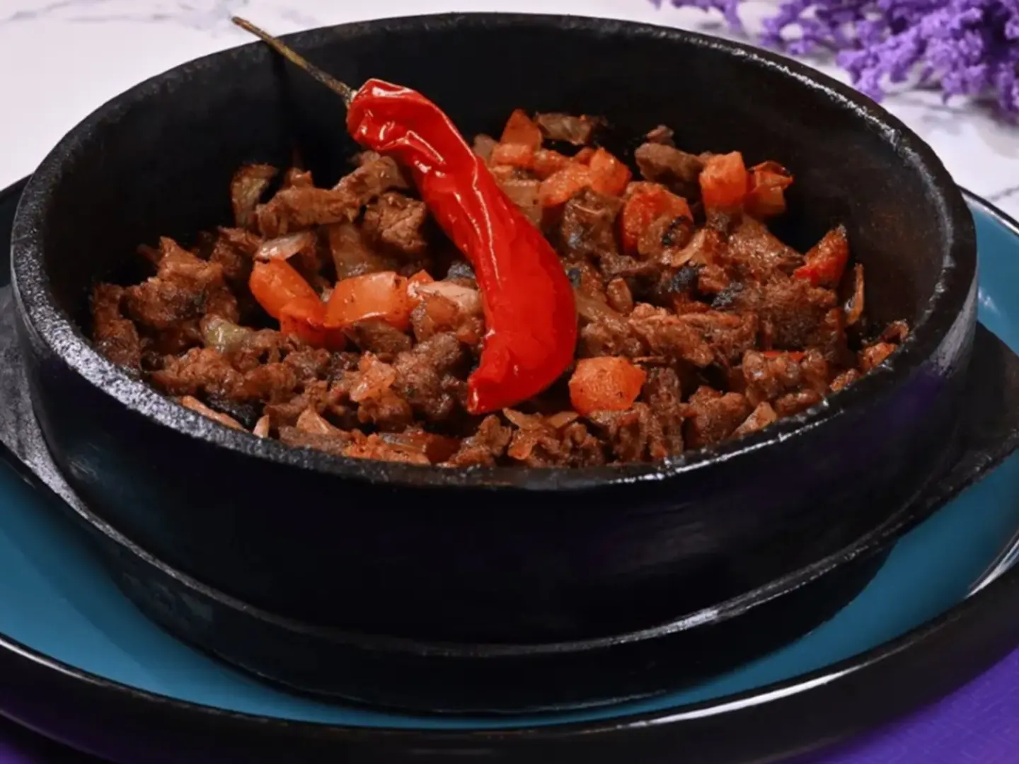 Lavender Meat Hummus