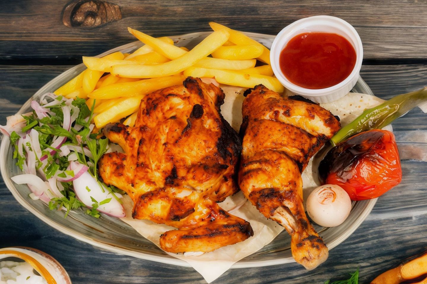 Ckicken Charcoal Bbq