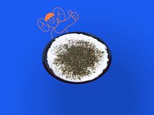 صحن لبنة بالزعتر