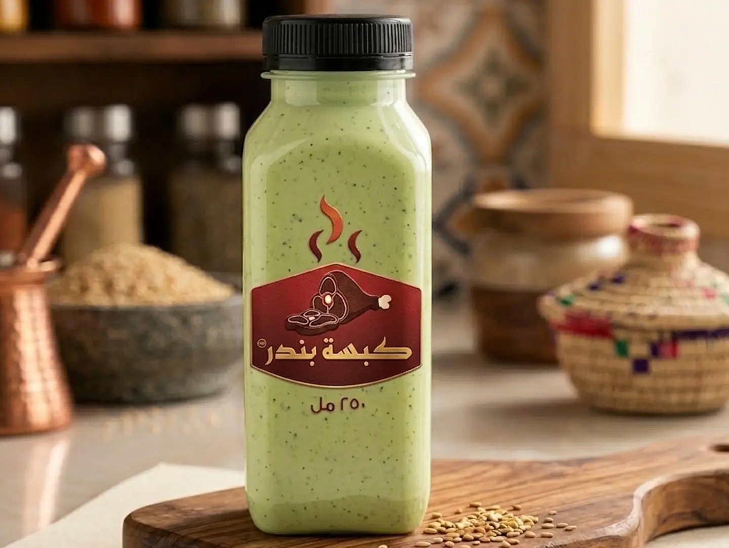 صوص الفلفل الأخضر الطازج