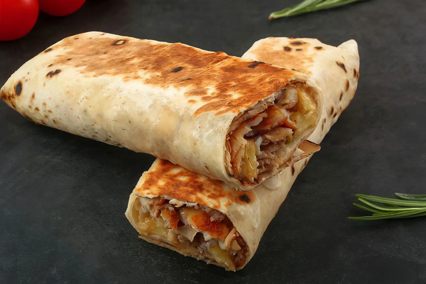 ساندوتش شاورما كبير - جبن