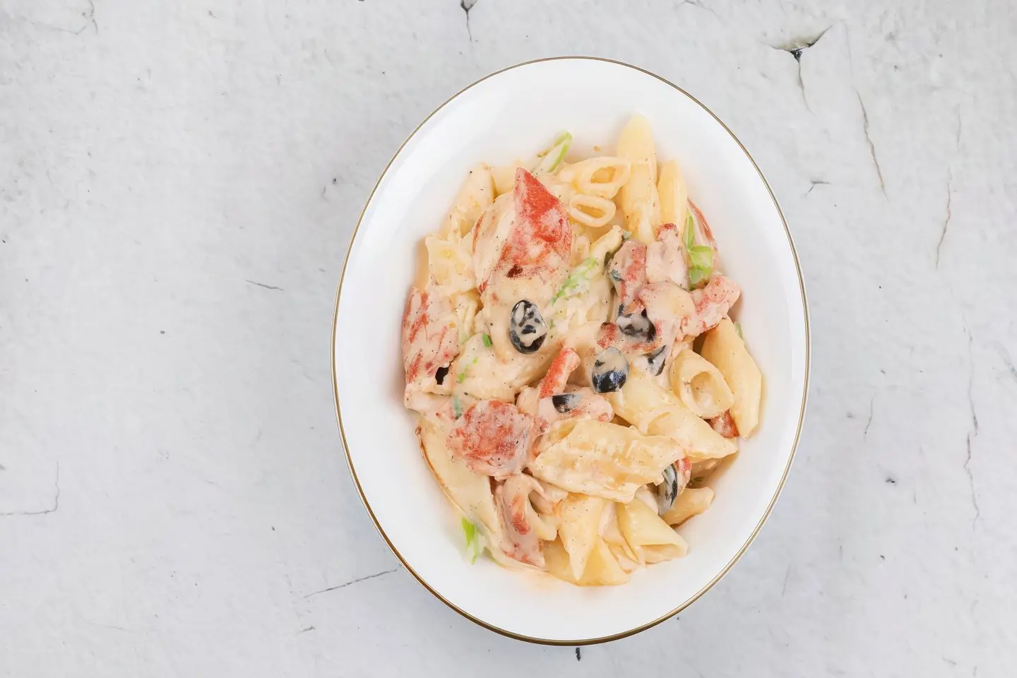 باستا بيضاء دجاج