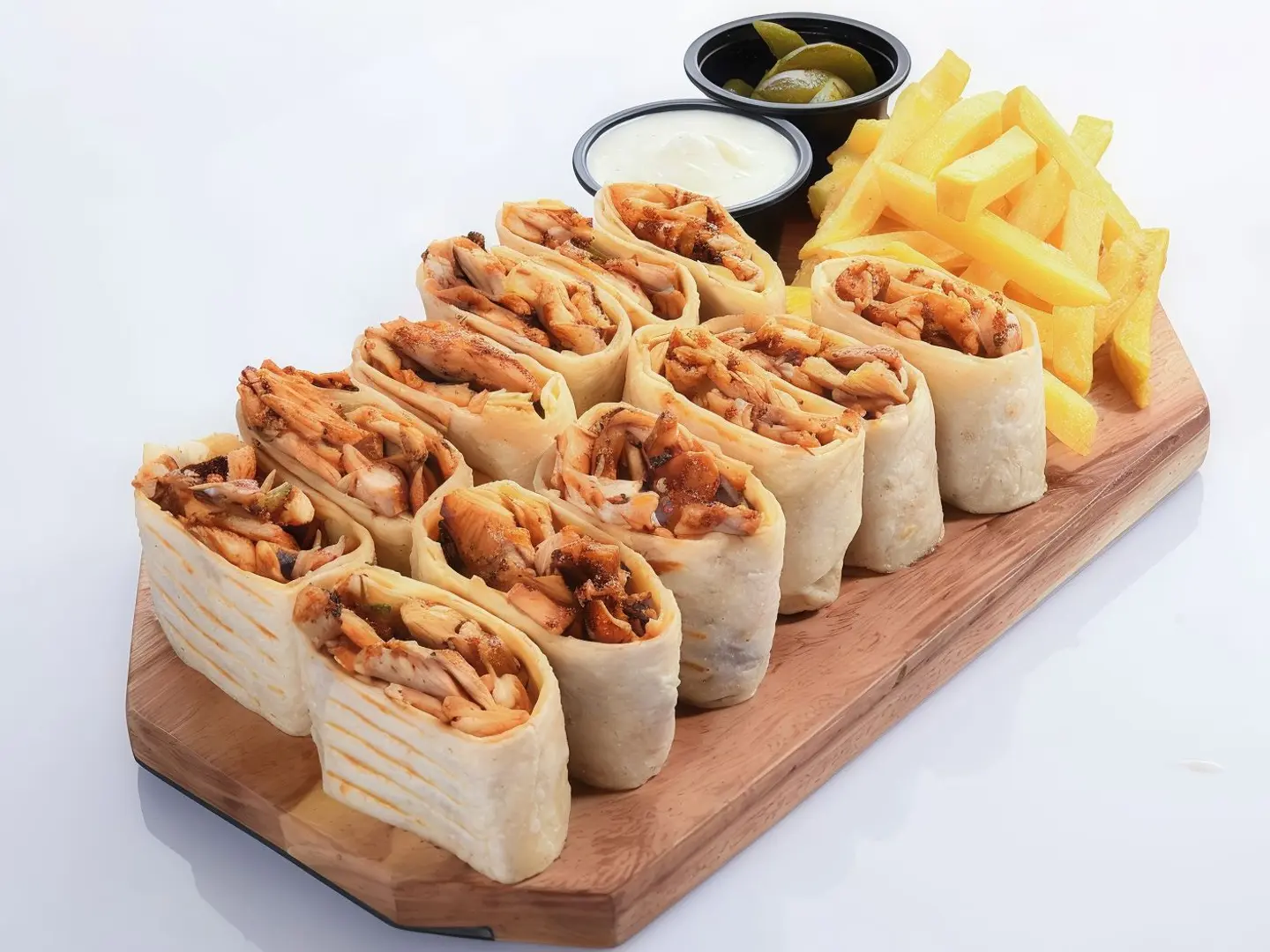 صحن شاورما دجاج عربي