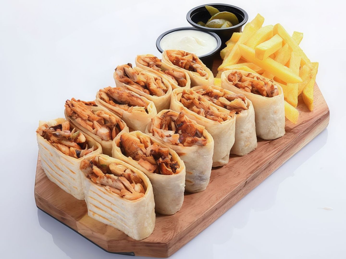 صحن شاورما دجاج عربي