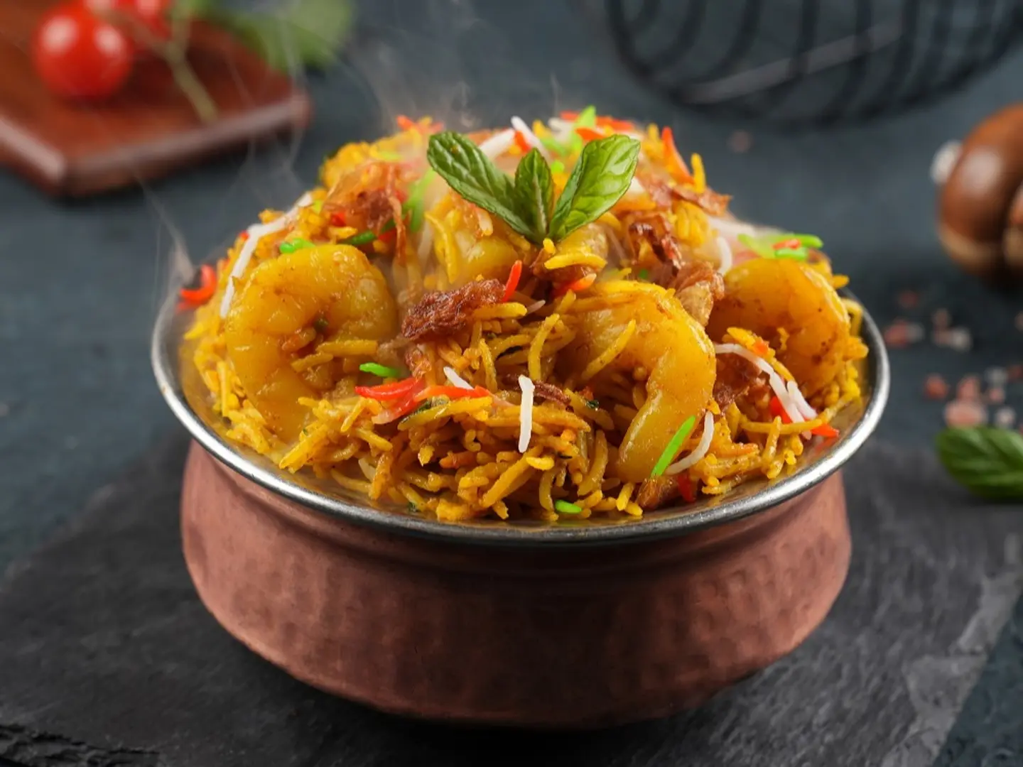 Shrimp Yellow Biryani