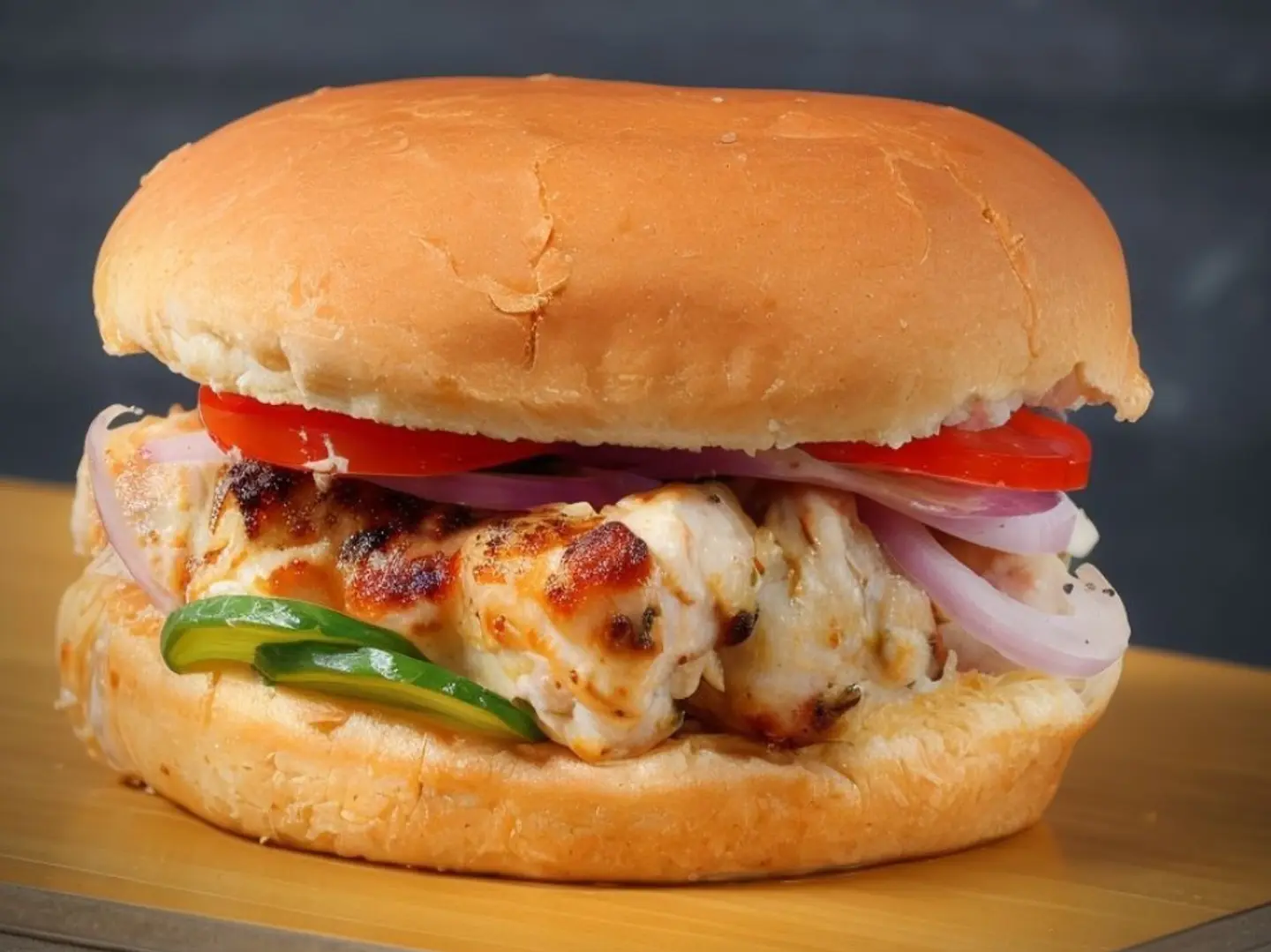 Chicken Malae Boti Bun Kabab