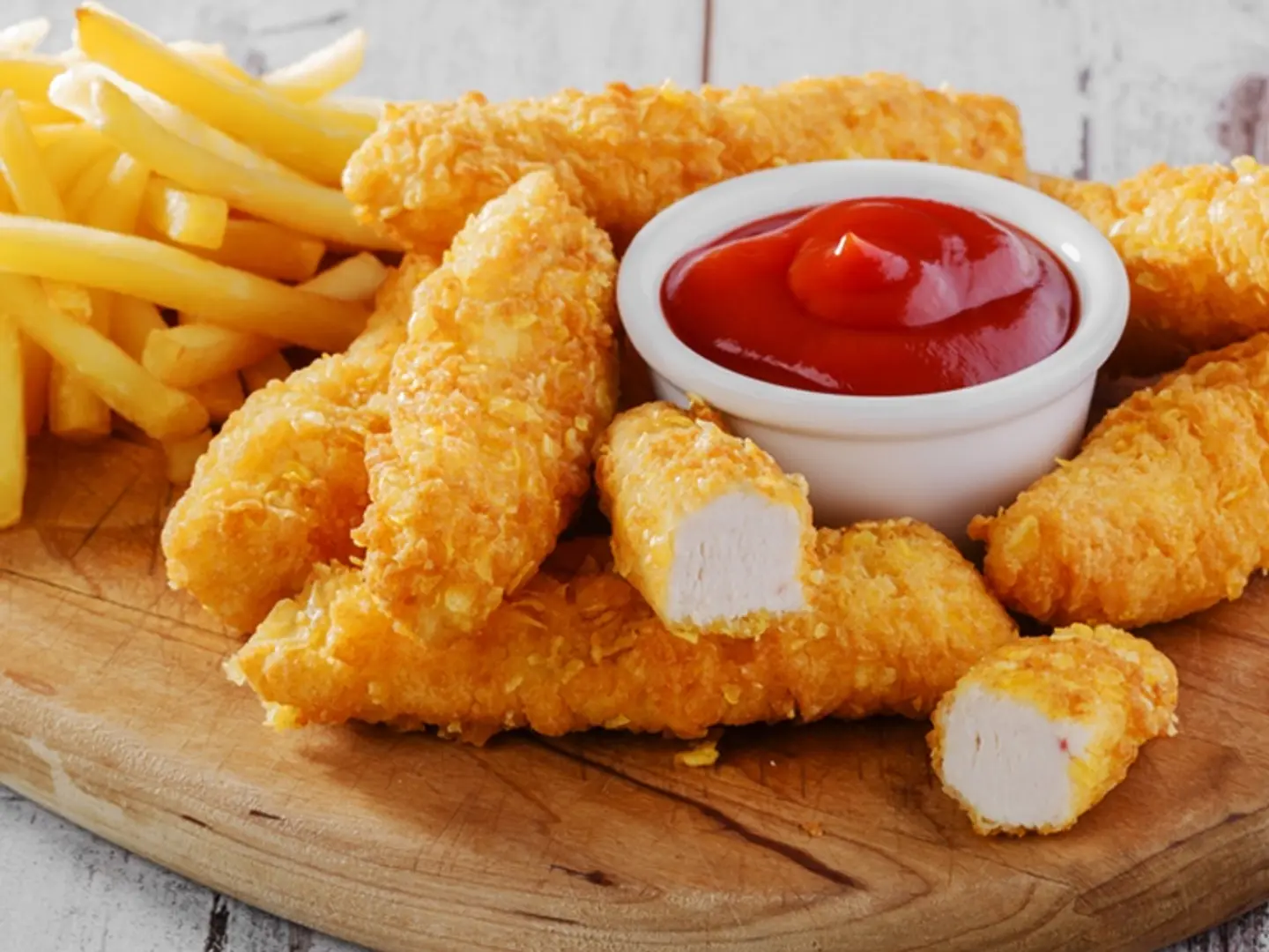 Chicken Strips 8 Pieces With French Fries