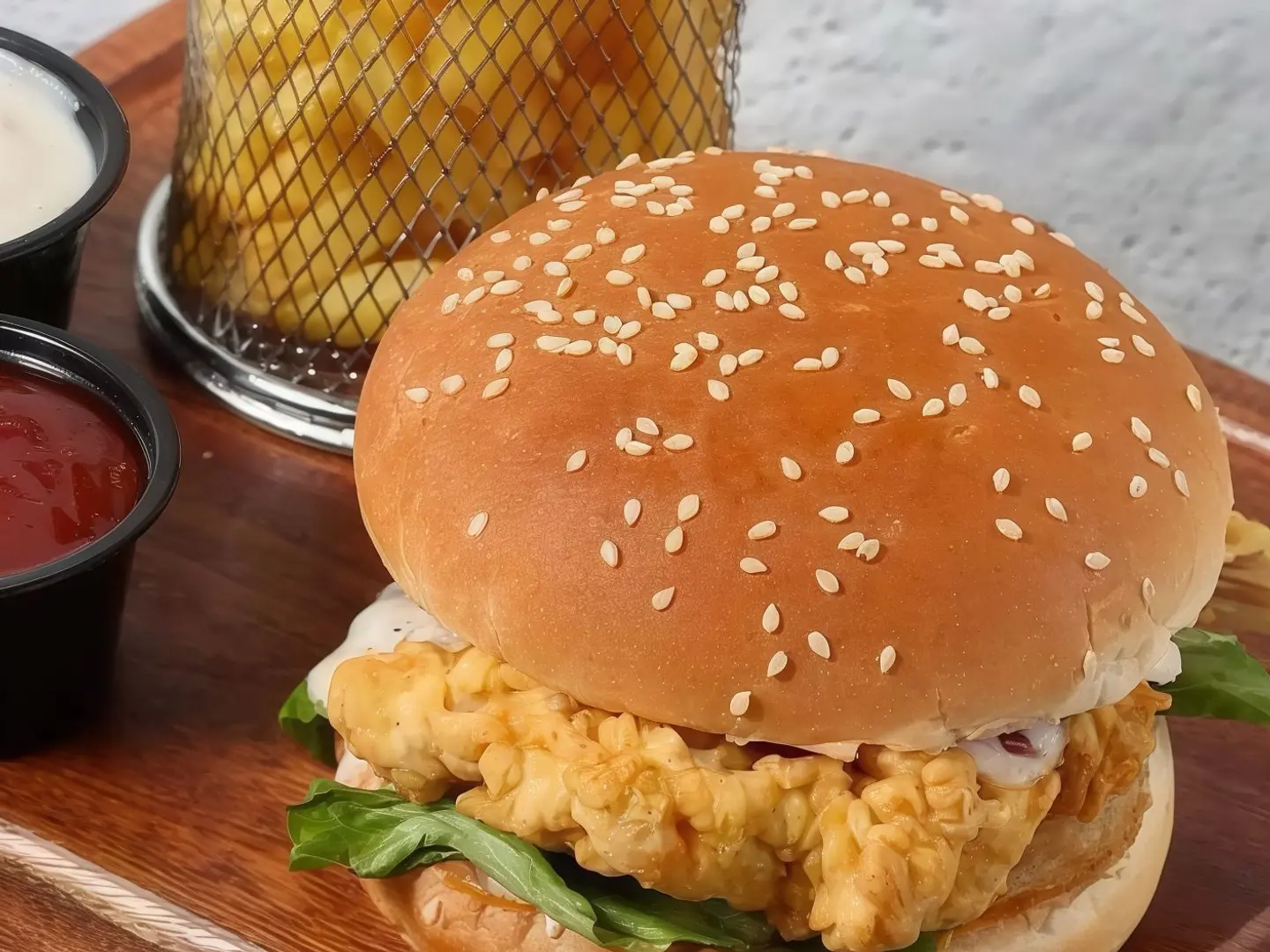 Zinger Burger With Fries