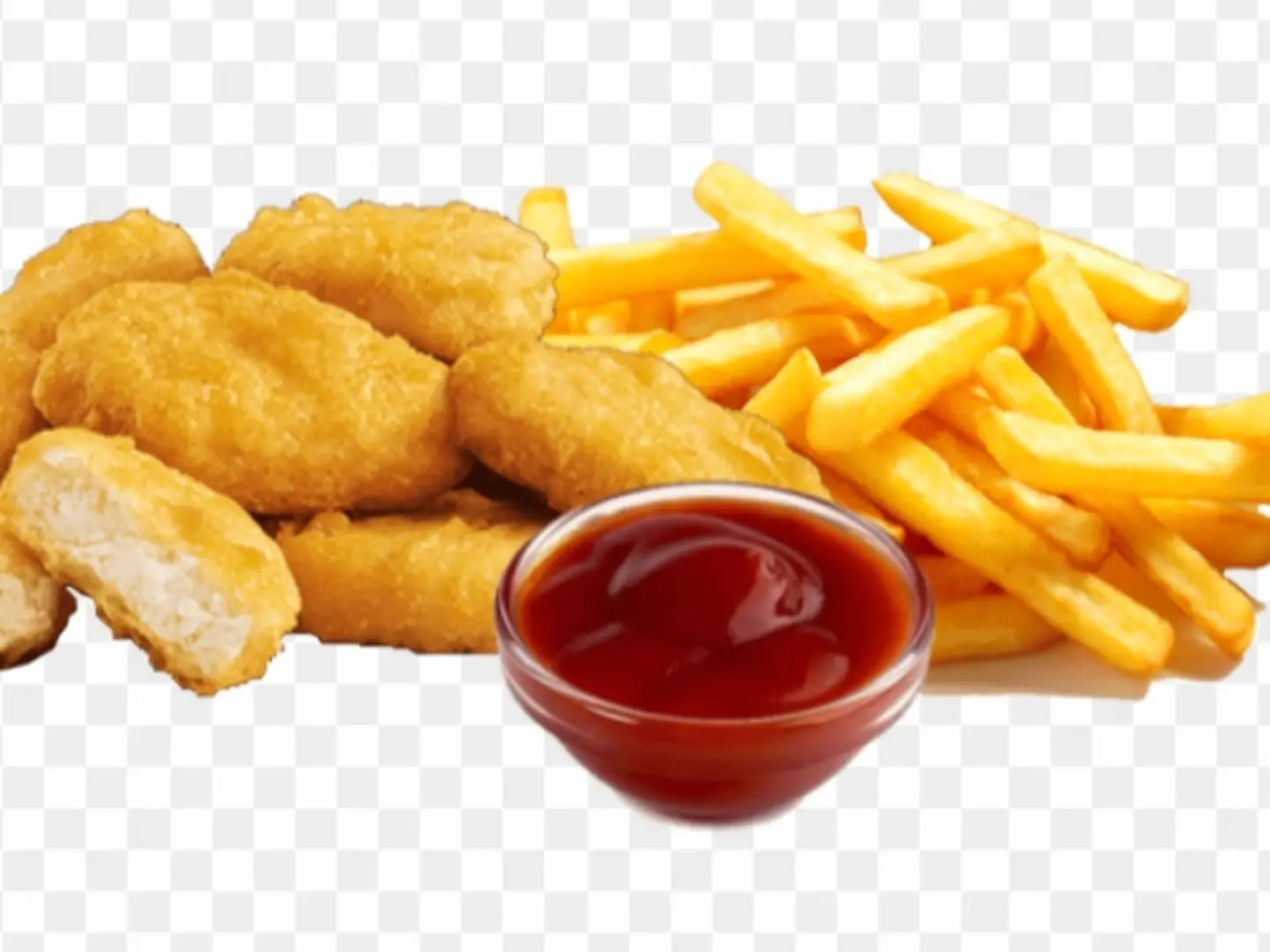 Chicken Nuggets 12 Pieces With French Fries