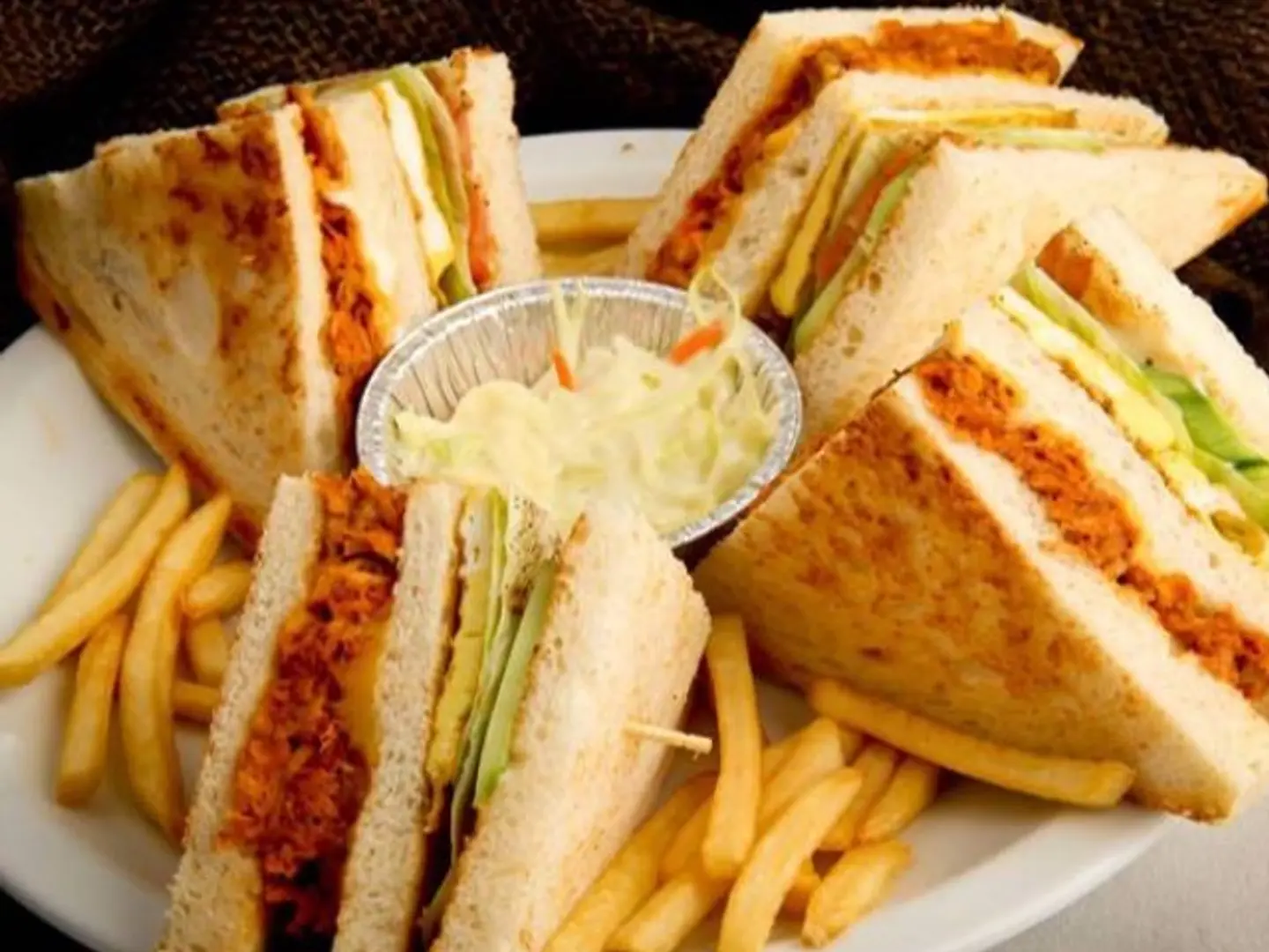 Chicken Tikka Club Sandwich