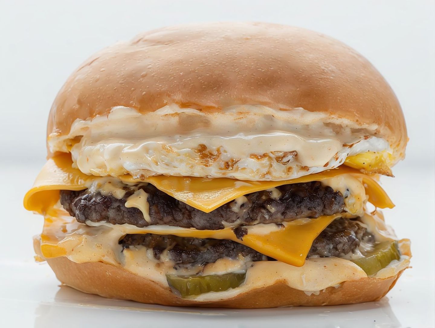 Beef Burger With Eggs
