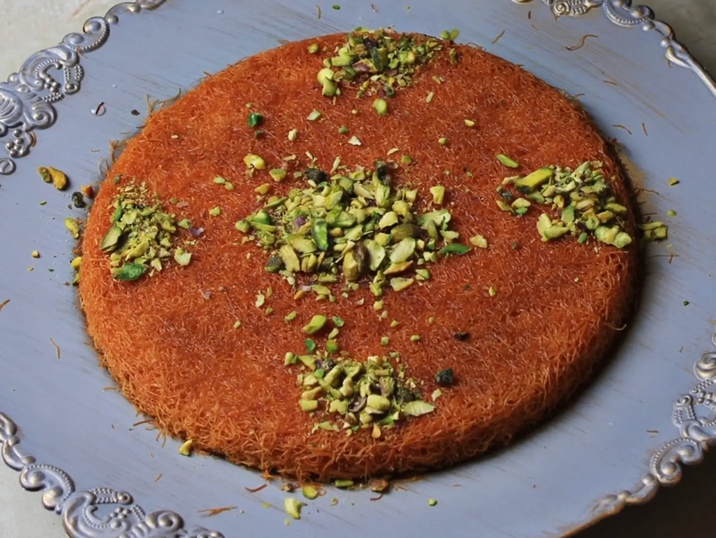 Kunafa Between Two Fires With Cream   Family Size