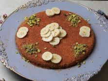 كنافة موز وقشطة عائلي