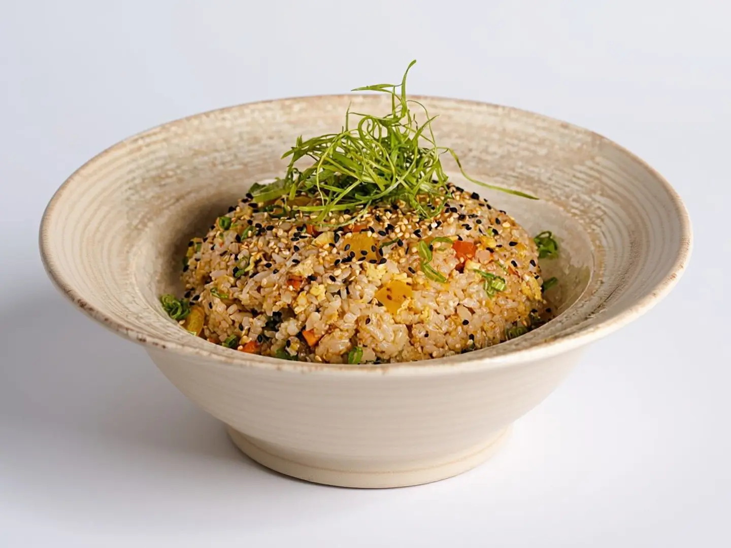 أرز مقلي مشكل